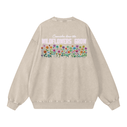 Luke 12:27 Wildflower Sweatshirt