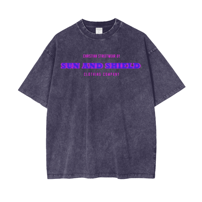 Sun and Shield Company Tee 2 - Purple