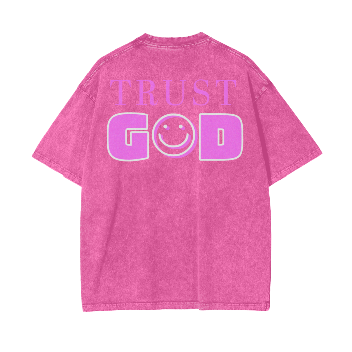 Trust God Tee - Pink