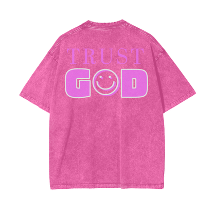 Trust God Tee - Pink