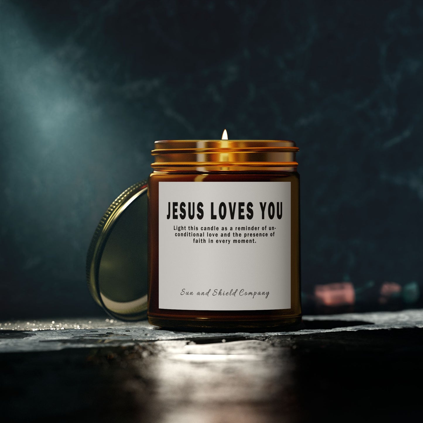 Jesus Loves You Candle