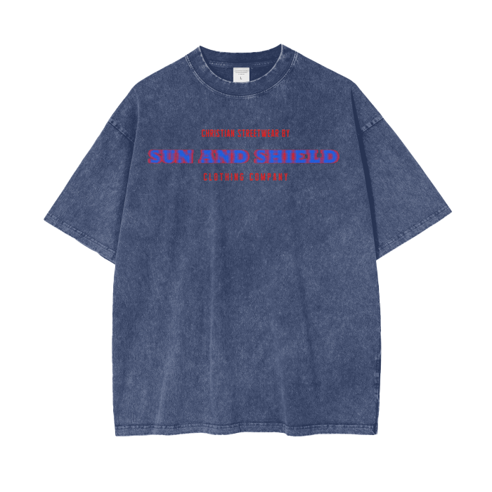 Sun And Shield Company Tee 2 - Blue