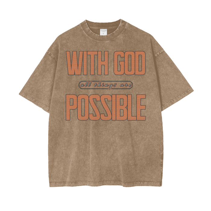 With God All Things Are Possible Tee