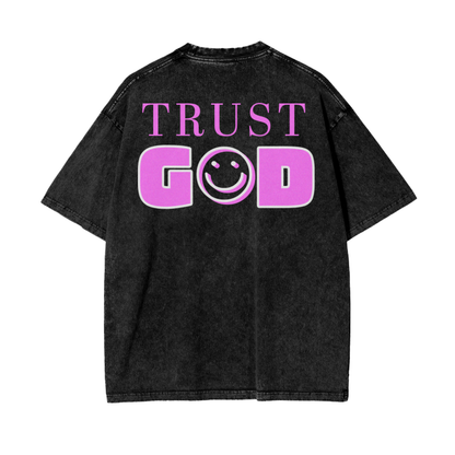 Trust God Tee - Blue