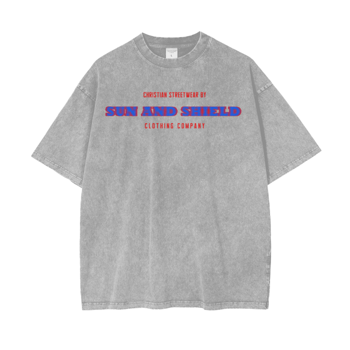 Sun And Shield Company Tee 2 - Blue