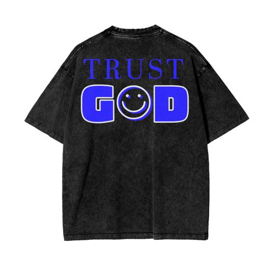 Trust God Tee - Blue