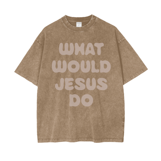 What Would Jesus Do Tee - Brown