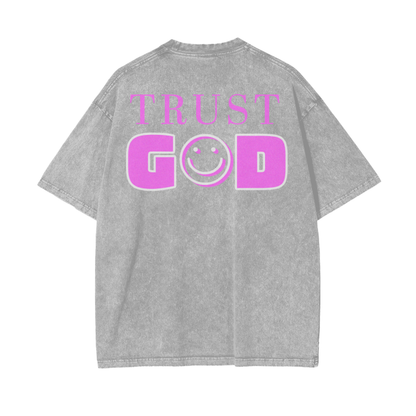 Trust God Tee - Pink